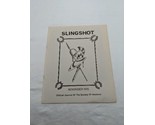 Slingshot November 1978 Official Journal Of The Society Of Ancients - $53.45