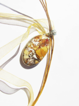 Adorable Brecciated Jasper Pendant, 925 Silver, Handmade - £25.01 GBP