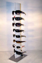 Locking Security Sunglass Display Rack Eye Wear Case 8pr Holder Sunglasses New - £26.50 GBP