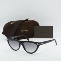 TOM FORD FT0990 01B Shiny Black/Gradient Smoke 56-16-140 Sunglasses New Authe... - £146.35 GBP