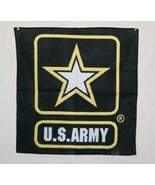 Wholesale Lot 6 22&quot;X22&quot; Black U.S. Army Strong Star Military Bandana - £28.32 GBP