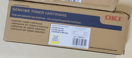 Genuine Oki C6100 C6150 MC560 C5550MFP  2pc toner 43865719 Cyan &amp; 438657... - $197.99