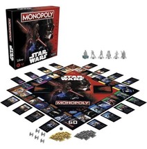 Monopoly: Disney Star Wars Dark Side Edition Board Game for Families and Kids... - £27.49 GBP