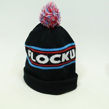 Official FLOCK U &quot;FlockU&quot; Knit White &amp; Red Christmas Beanie (One Size Fi... - $8.68