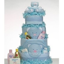 Diaper Cake Supreme Baby Boy Gift - £141.86 GBP