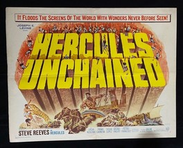 Hercules Unchained Original Half Sheet Poster 1960 Steve Reeves - £98.69 GBP