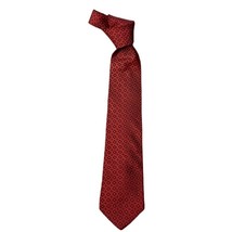 Tommy Hilfiger Necktie Classic Silk Red Diamond Print 57&quot;x3.56&quot; - £7.12 GBP