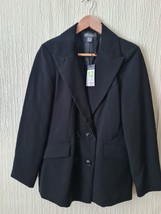 Primark Womens Black Jacket Blazer Size 12uk Express Shipping - £23.76 GBP