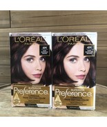 (2) L&#39;Oreal Paris Superior Preference Hair Color #4M Dark Mahogany Brown... - $27.41 CAD