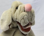 Wrinkles Boy Dog Hand Puppet Ganz Large 16&quot; 1981 Plush Blood Hound Ex Co... - £23.11 GBP