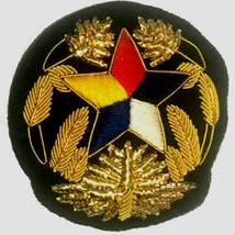 WW2 China Northern Army Dress Hat Emblem Cap Insignia Hat Badge CP Made Hand Emb - £15.87 GBP
