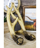 Western Rustic Stag Deer Antlers Book Photo Frame Cell Phone Holder Ease... - £15.79 GBP