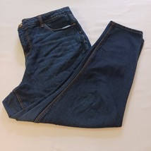 True Craft Jeans Women&#39;s 16 Blue High-Rise Skinny Denim Pants 35x25-Meas... - $14.54