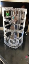 Jewelry Stand 360 Rotating Earring Holder Organizer 4 Tier (6&quot; D x 6&quot; W ... - €16,74 EUR