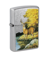 Zippo Lighter - Picken&#39;s Deer Creek Street Chrome - 46165 - $35.87 CAD