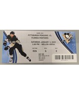 Jan 3 2009 Panthers @ Pittsburgh Penguins Ticket Nathan Horton 2 Goals - £11.71 GBP