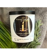 Lavender &amp; Lemongrass 10oz Candle/ Elegant Candle/ Container Candle/ Whi... - $28.81 CAD