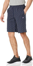 Champion Men&#39;s Powerblend Fleece Logo Shorts, 10&quot; Navy Pinstripe Vertica... - £23.14 GBP