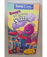 Barney - Barneys All Aboard for Sharing VHS 1996 Ding Along TV Show Vide... - $9.89