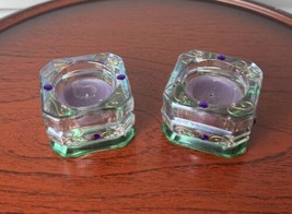 PartyLite Mardi Gras Tealight Candle Holder P7271 Lot Of 2 - £7.51 GBP