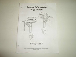 1997 Johnson Evinrude Moteur 5REC/5RLEC Service Information Supplément Manuel - $19.98