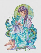 Fairy Tale Cross stitch mistress pattern pdf - Coppers wife embroidery folk art  - £8.96 GBP