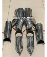 Medieval Gothic Steel Full Leg Armor LARP Renaissance Halloween Costume ... - $321.37 CAD