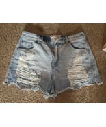 Women&#39;s Hot Kiss Cici Cutoff Faded Jean Diem Short Shorts Distressed Sz 9 M - $27.65 CAD