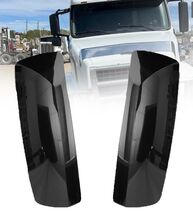 Volvo VNL VNM VNX Mirror Covers 2009-2024 Black Pair Left Right Fits 300... - $34.65