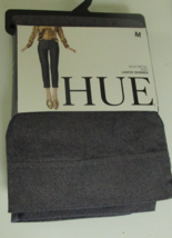 Hue Leggings Gold Metal Knit Loafer Skimmer Size Medium Style U20803 - £15.53 GBP