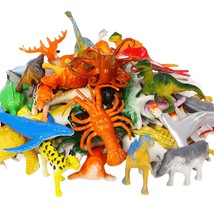 60Pcs Mini Animal Figures Toys Set,Assorted Miniature Toys For Kids,Education Th - £14.14 GBP