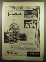 1951 The Homestead Resort Ad - Springtime at the Homestead - £14.78 GBP