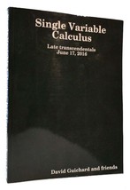 David Guichard Single Variable Calculus: Late Transcendentals 1st Edition 1st P - £72.22 GBP