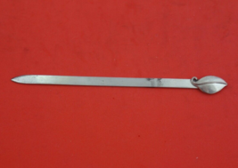 Leonore Doskow Sterling Silver Letter Opener AS w/ applied leaf 5 1/2&quot; - £108.24 GBP