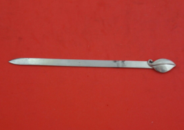 Leonore Doskow Sterling Silver Letter Opener AS w/ applied leaf 5 1/2&quot; - £109.67 GBP