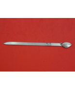 Leonore Doskow Sterling Silver Letter Opener AS w/ applied leaf 5 1/2&quot; - £108.28 GBP