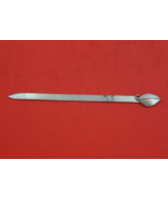 Leonore Doskow Sterling Silver Letter Opener AS w/ applied leaf 5 1/2&quot; - $186.92 CAD