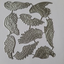 Assorted Size &amp; Designs Angel Wings Metal Cutting Die Set Sympathy Scrapbooking - $12.00