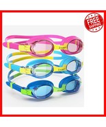 Durable 3 Pack Swim Goggles for Kids, Anti-fog and UV Protection, Age 3-10 - $533.45 MXN