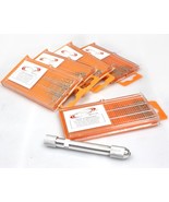 101pc Mini HSS Twist Micro-Drill Bits Set Index 61-80 w/Aluminum Hand Drill - $23.36