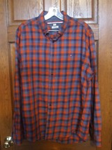 Tommy Hilfiger Red &amp; Blue Check Custom Fit Oxford Shirt - Size L - $19.41