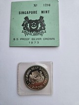 1973 Singapore $5 Five Dollars Silver Proof - $79.95