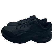 Reebok DMX Max Walking Shoes Leather Triple Black Comfort Womens Size 9.5 - £31.15 GBP