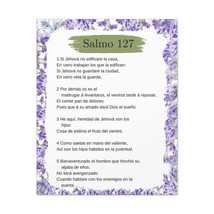 Salmo 127 Impresion De Arte Crist en la Pared Lista Para Colgar in Spanish Read - £60.73 GBP+