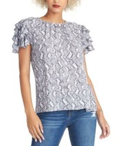 MSRP $79 Rachel Rachel Roy Isabela Printed Ruffled-Sleeve Top Size XL (Torn) - £10.72 GBP