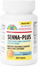 GeriCare Senna Plus Natural Laxative with Stool Softener, Docusate Sodium 50mg,  - £17.57 GBP