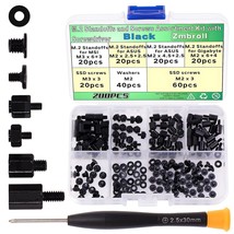 200Pcs M.2 Screw Kit,Black M2 Ssd Mounting Screws,Nvme Screw For Laptops... - $37.26