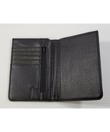 *B) Black Pebble PU Leather Travel Passport Wallet Holder ID Card Case C... - £7.78 GBP