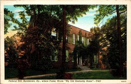 Where Foster Wrote My Old Kentucky Home Federal Hill Bardstown KY Postcard PC164 - £3.98 GBP