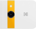 Slide-Open 10Mp Digital Camera With 2X3 Zink Printer (White/Yellow), Kod... - $129.93